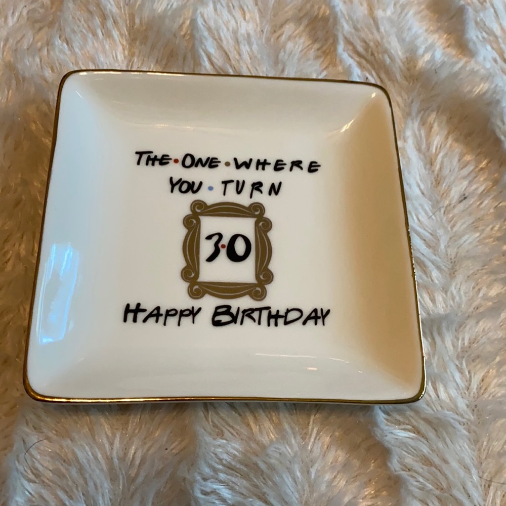 Friends ring tray the one where you turn 30 birthday gift